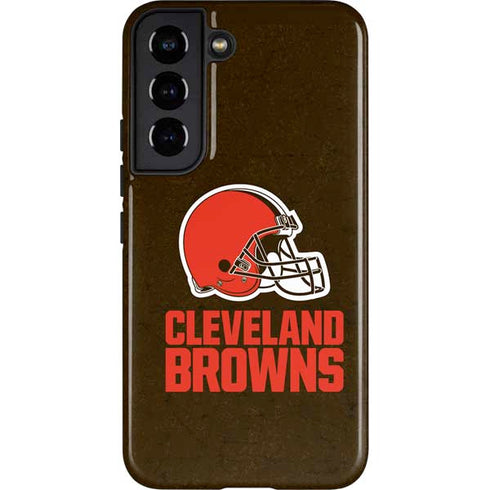 NFL Cleveland Browns Distressed Galaxy S22 Pro Case