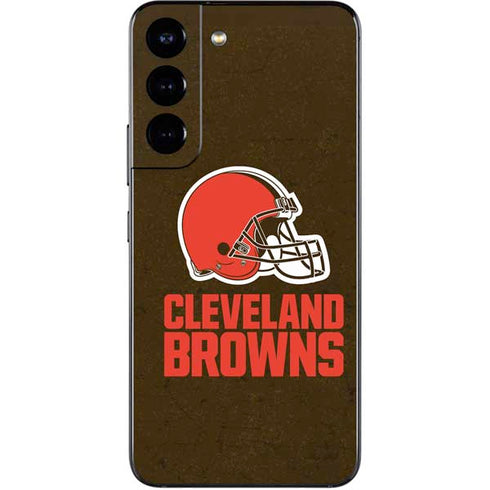 NFL Cleveland Browns Distressed Galaxy S22 Skin
