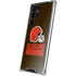 NFL Cleveland Browns Distressed Galaxy S22 Ultra Clear Case