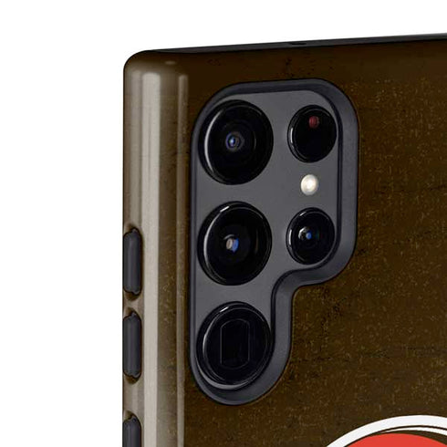 NFL Cleveland Browns Distressed Galaxy S22 Ultra Pro Case
