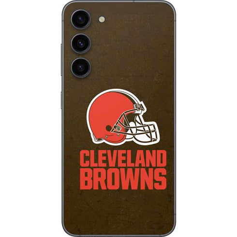 NFL Cleveland Browns Distressed Galaxy S23 Plus Skin