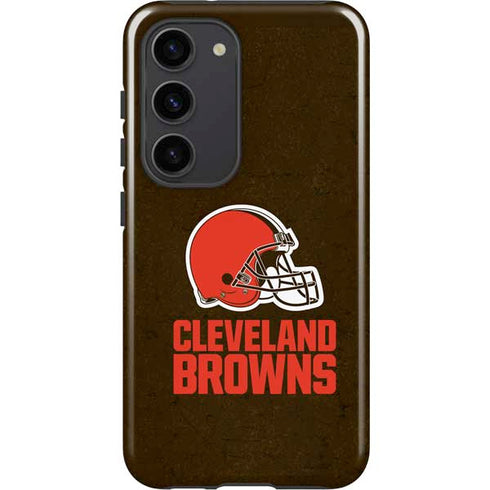 NFL Cleveland Browns Distressed Galaxy S23 Pro Case