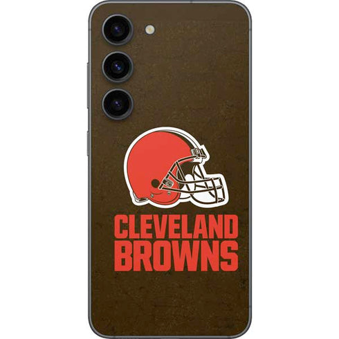 NFL Cleveland Browns Distressed Galaxy S23 Skin
