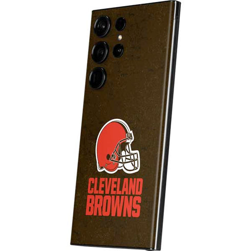 NFL Cleveland Browns Distressed Galaxy S23 Ultra Skin