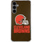 NFL Cleveland Browns Distressed Galaxy S24 Plus Clear Case