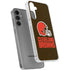 NFL Cleveland Browns Distressed Galaxy S24 Plus Clear Case