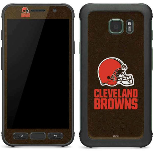 NFL Cleveland Browns Distressed Galaxy S7 Active Skin