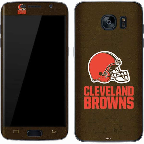 NFL Cleveland Browns Distressed Galaxy S7 Skin