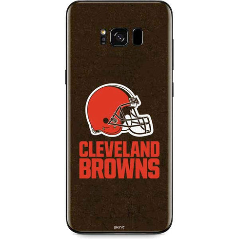 NFL Cleveland Browns Distressed Galaxy S8 Skin