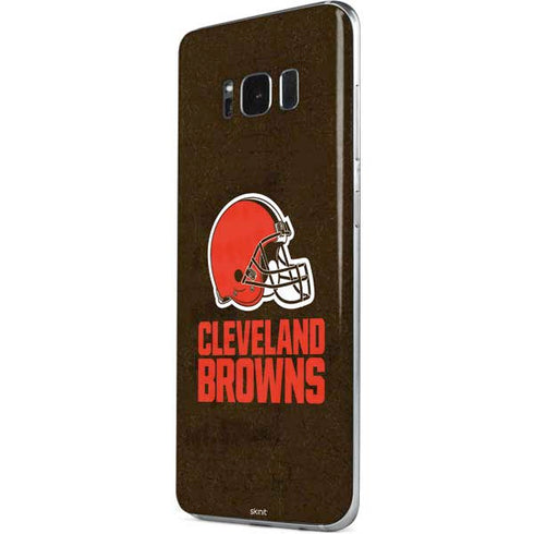 NFL Cleveland Browns Distressed Galaxy S8 Skin