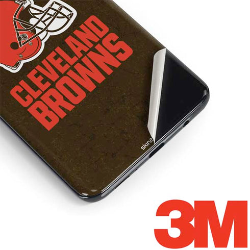 NFL Cleveland Browns Distressed Galaxy S9 Plus Skin