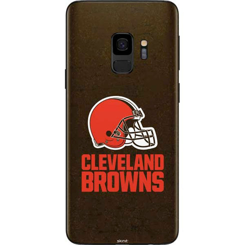 NFL Cleveland Browns Distressed Galaxy S9 Skin