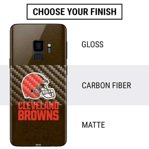 NFL Cleveland Browns Distressed Galaxy S9 Skin