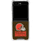 NFL Cleveland Browns Distressed Galaxy Z Flip5 5G Clear Case