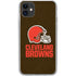 NFL Cleveland Browns Distressed iPhone 11 Clear Case