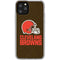 NFL Cleveland Browns Distressed iPhone 11 Pro Clear Case