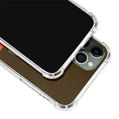 NFL Cleveland Browns Distressed iPhone 11 Pro Max Clear Case