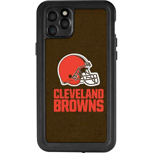 NFL Cleveland Browns Distressed iPhone 11 Pro Max Waterproof Case