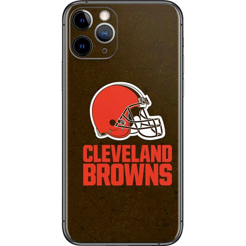 NFL Cleveland Browns Distressed iPhone 11 Pro Skin