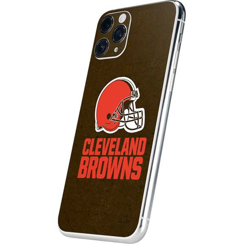 NFL Cleveland Browns Distressed iPhone 11 Pro Skin