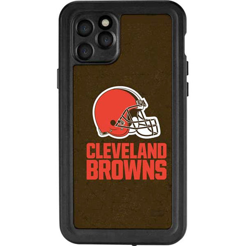 NFL Cleveland Browns Distressed iPhone 11 Pro Waterproof Case
