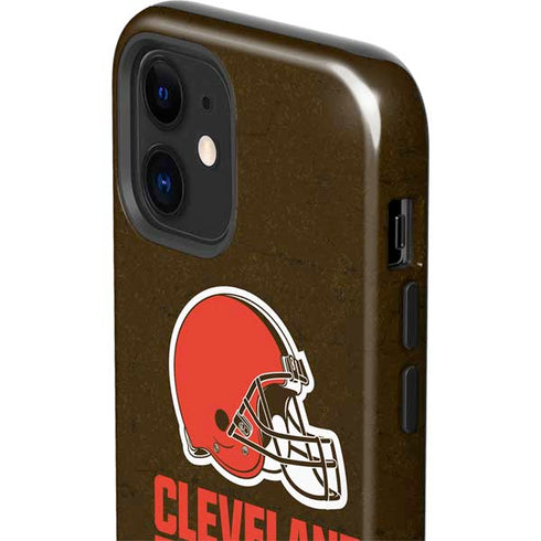 NFL Cleveland Browns Distressed iPhone 12 Impact Case