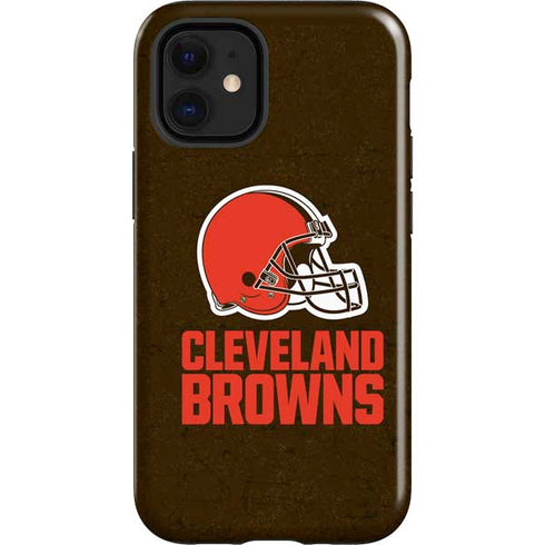 NFL Cleveland Browns Distressed iPhone 12 Mini Impact Case