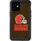 NFL Cleveland Browns Distressed iPhone 12 Mini Waterproof Case