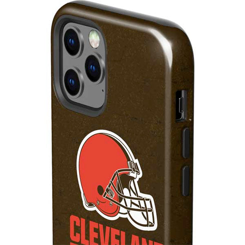 NFL Cleveland Browns Distressed iPhone 12 Pro Impact Case