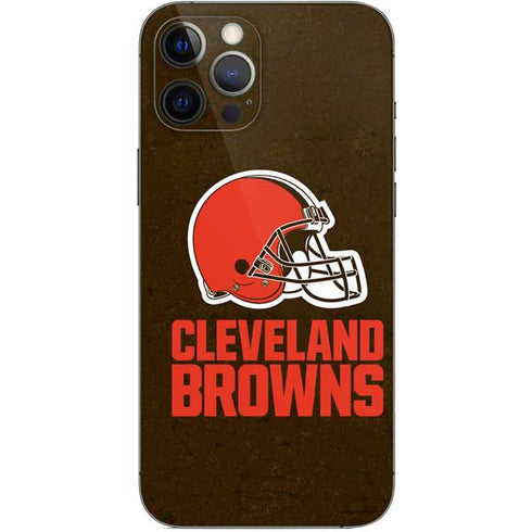 NFL Cleveland Browns Distressed iPhone 12 Pro Max Skin