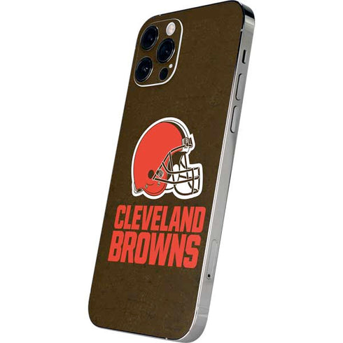 NFL Cleveland Browns Distressed iPhone 12 Pro Max Skin
