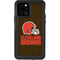NFL Cleveland Browns Distressed iPhone 12 Pro Waterproof Case