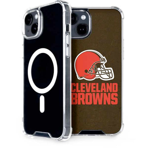 NFL Cleveland Browns Distressed iPhone 13 MagSafe Case