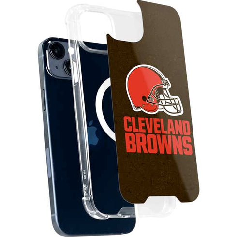 NFL Cleveland Browns Distressed iPhone 13 MagSafe Case