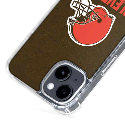 NFL Cleveland Browns Distressed iPhone 13 MagSafe Case