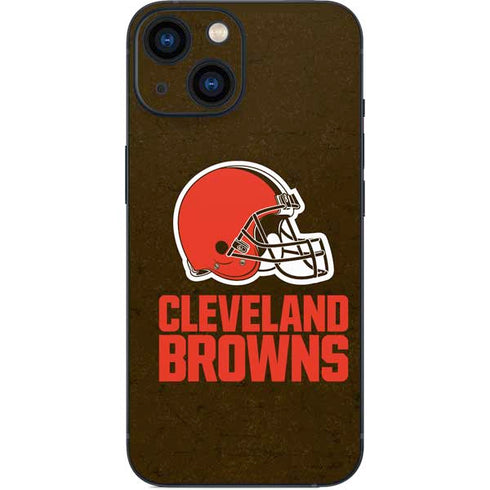 NFL Cleveland Browns Distressed iPhone 13 Mini Skin
