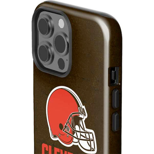 NFL Cleveland Browns Distressed iPhone 13 Pro Max Impact Case