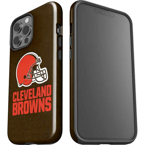 NFL Cleveland Browns Distressed iPhone 13 Pro Max Impact Case