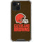 NFL Cleveland Browns Distressed iPhone 14 Clear Case