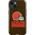 NFL Cleveland Browns Distressed iPhone 15 Plus Impact Case