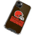 NFL Cleveland Browns Distressed iPhone 14 Plus Clear Case