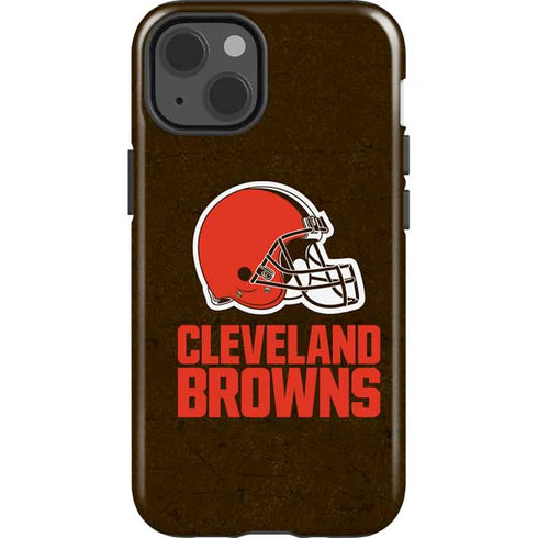 NFL Cleveland Browns Distressed iPhone 15 Impact Case