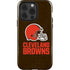 NFL Cleveland Browns Distressed iPhone 15 Pro Impact Case