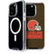 NFL Cleveland Browns Distressed iPhone 15 Pro MagSafe Case