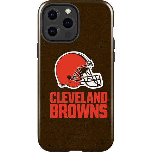 NFL Cleveland Browns Distressed iPhone 15 Pro Max Impact Case