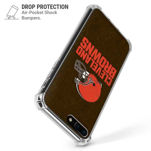 NFL Cleveland Browns Distressed iPhone 7/8 Plus Clear Case