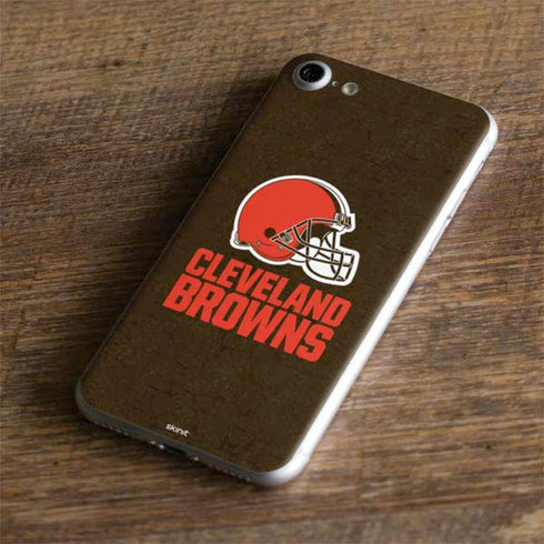 NFL Cleveland Browns Distressed iPhone 7 Skin