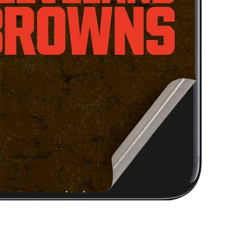 NFL Cleveland Browns Distressed iPhone SE (2nd & 3rd Gen) Skin