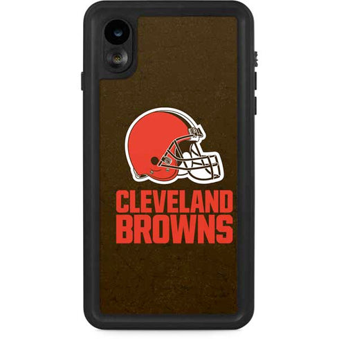 NFL Cleveland Browns Distressed iPhone XR Waterproof Case