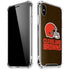 NFL Cleveland Browns Distressed iPhone XS Max Clear Case